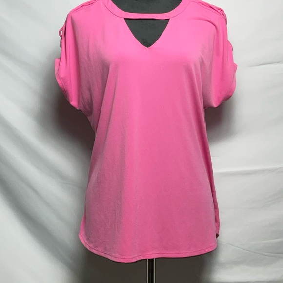 7th Avenue/New York & Co. Women's sleeveless pink blouse, size Large - Picture 1 of 6